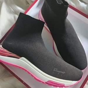 Ferragamo Ninette Knit Sock Sneaker